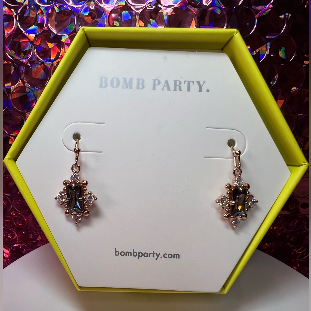 Bp-Lab Created Blue Rainbow Topaz Rose Gold Plating